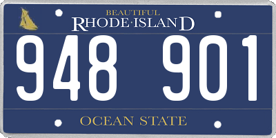 RI license plate 948901