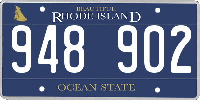 RI license plate 948902