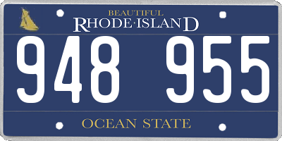 RI license plate 948955