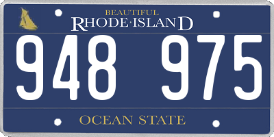 RI license plate 948975