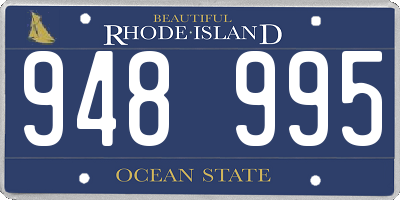 RI license plate 948995