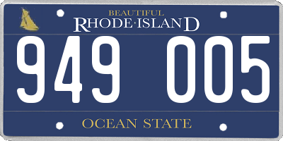 RI license plate 949005
