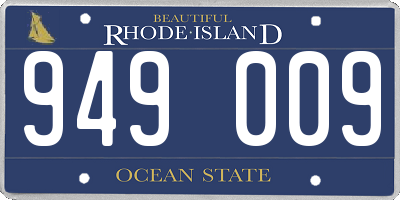 RI license plate 949009