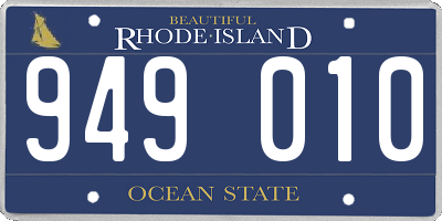 RI license plate 949010