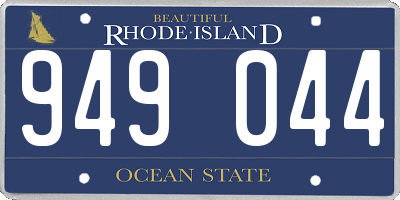 RI license plate 949044