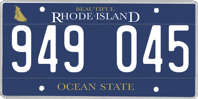 RI license plate 949045
