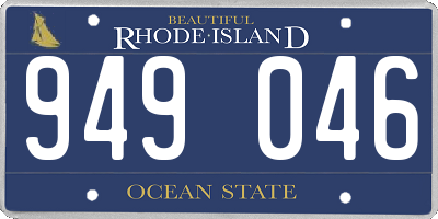 RI license plate 949046