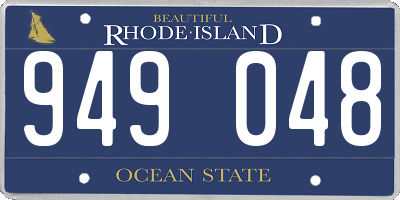RI license plate 949048