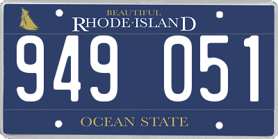 RI license plate 949051