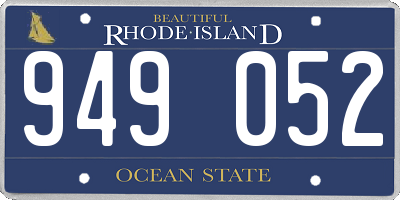 RI license plate 949052