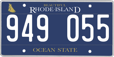 RI license plate 949055