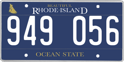 RI license plate 949056
