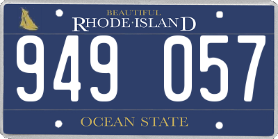 RI license plate 949057