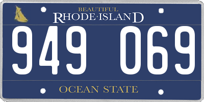 RI license plate 949069