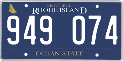 RI license plate 949074