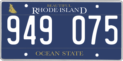 RI license plate 949075