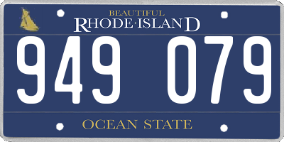 RI license plate 949079