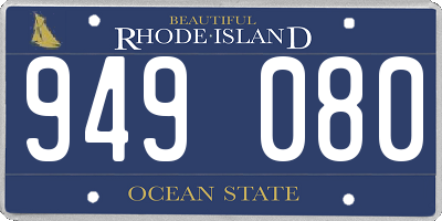 RI license plate 949080