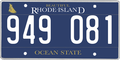 RI license plate 949081
