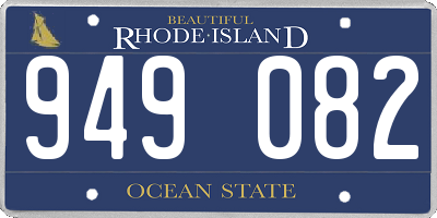 RI license plate 949082