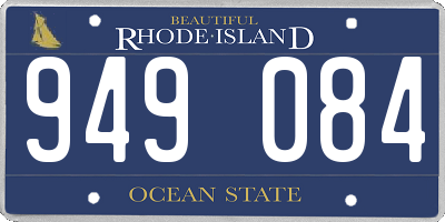 RI license plate 949084