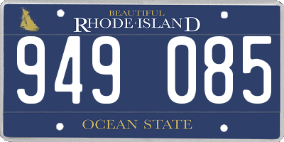 RI license plate 949085