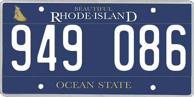 RI license plate 949086
