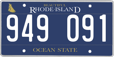 RI license plate 949091