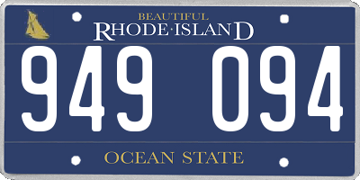 RI license plate 949094