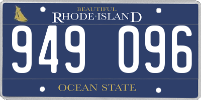 RI license plate 949096