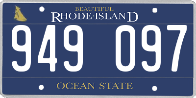 RI license plate 949097