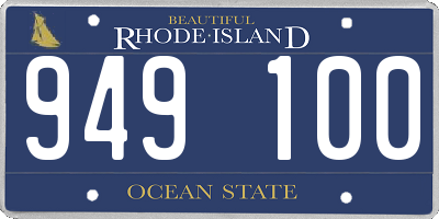 RI license plate 949100