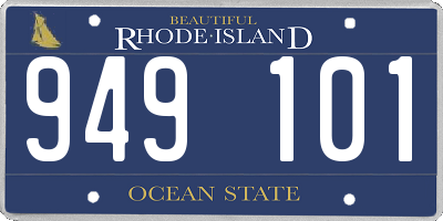 RI license plate 949101