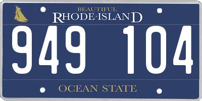 RI license plate 949104