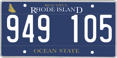 RI license plate 949105