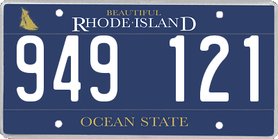 RI license plate 949121