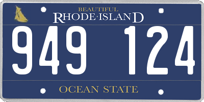 RI license plate 949124