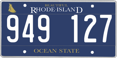 RI license plate 949127