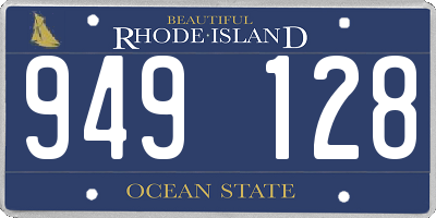 RI license plate 949128