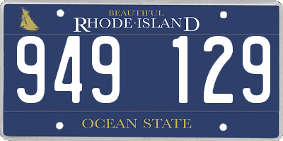 RI license plate 949129