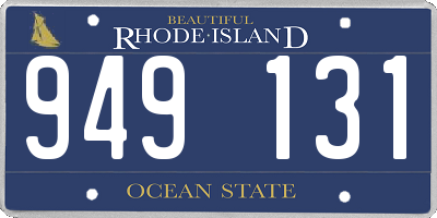 RI license plate 949131