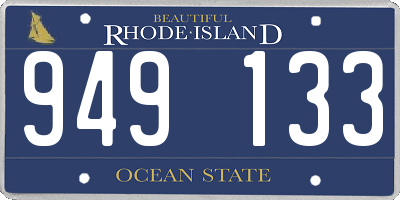 RI license plate 949133
