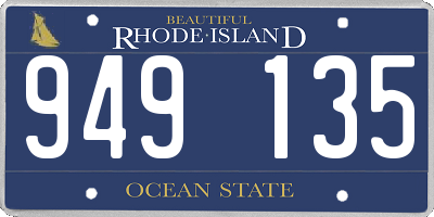RI license plate 949135