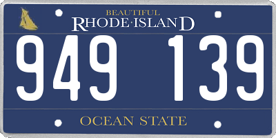 RI license plate 949139