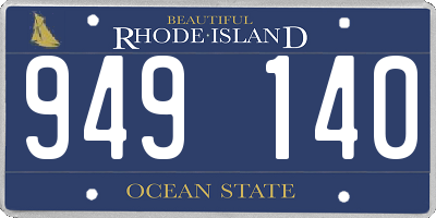 RI license plate 949140