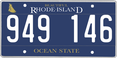 RI license plate 949146