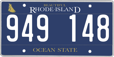 RI license plate 949148