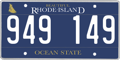 RI license plate 949149