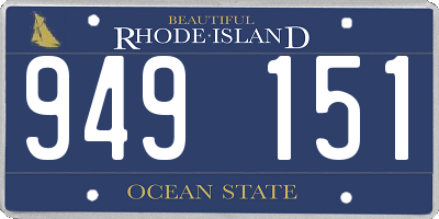 RI license plate 949151