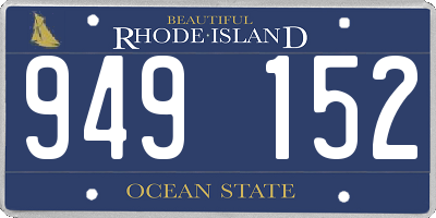 RI license plate 949152